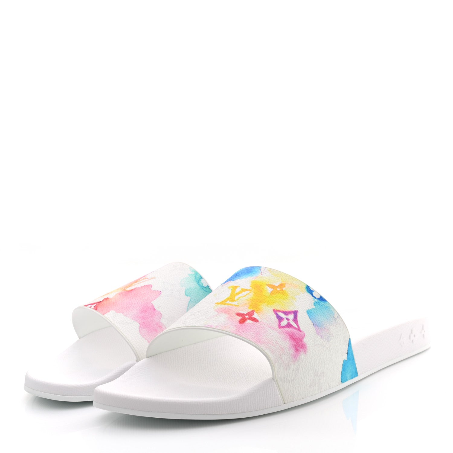 Louis Vuitton Monogram Watercolor Mens Waterfront Mules 10 Multicolor 3 of 8