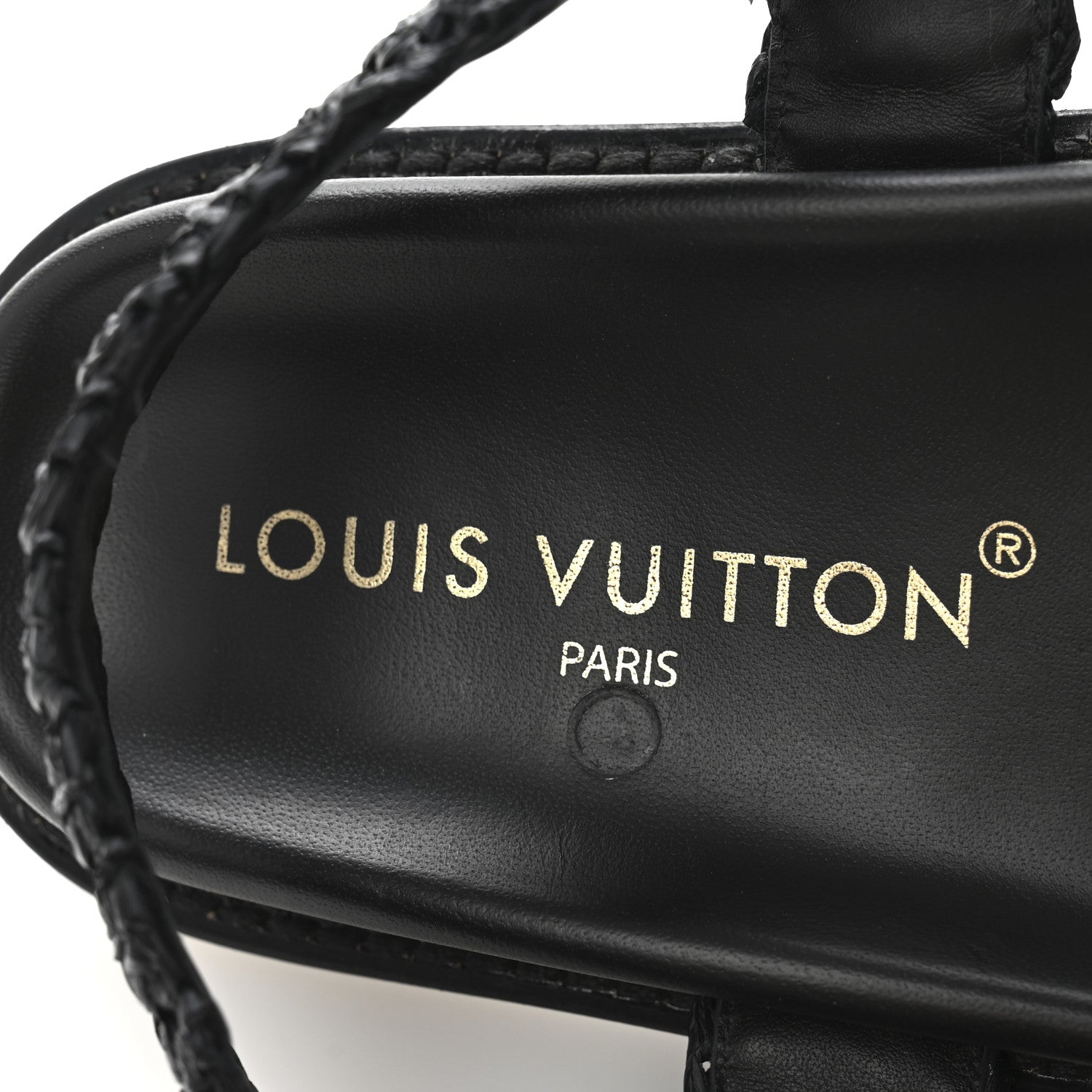 Louis Vuitton Raffia Sunset Comfort Flat Sandals 36.5 Black 8 of 9