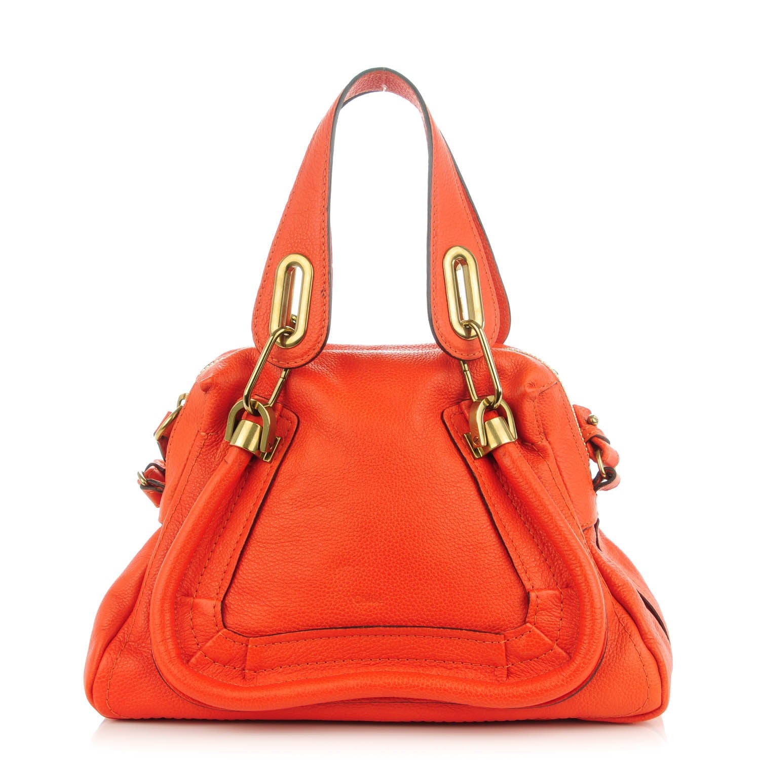 Chloe Calfskin Small Paraty Orange Mechanic 1 of 7