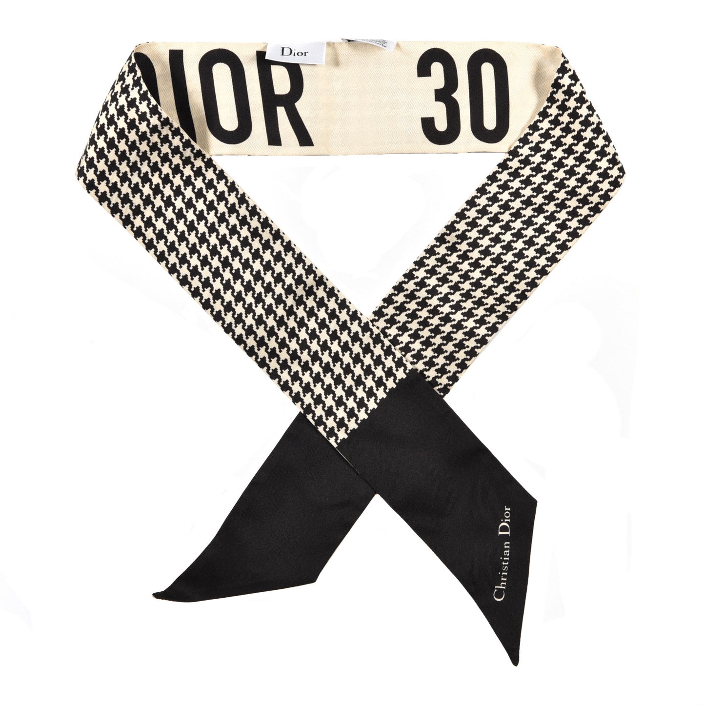 Silk 30 Montaigne Mitzah Scarf Black White