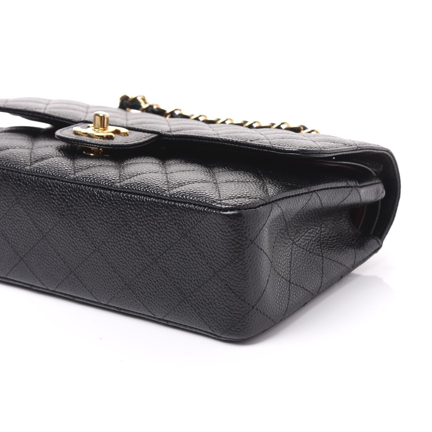 Chanel Caviar Quilted Medium Double Flap Black 8 of 10