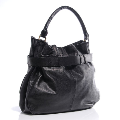 Burberry Grainy Calfskin Lambeth Hobo Black 3 of 11