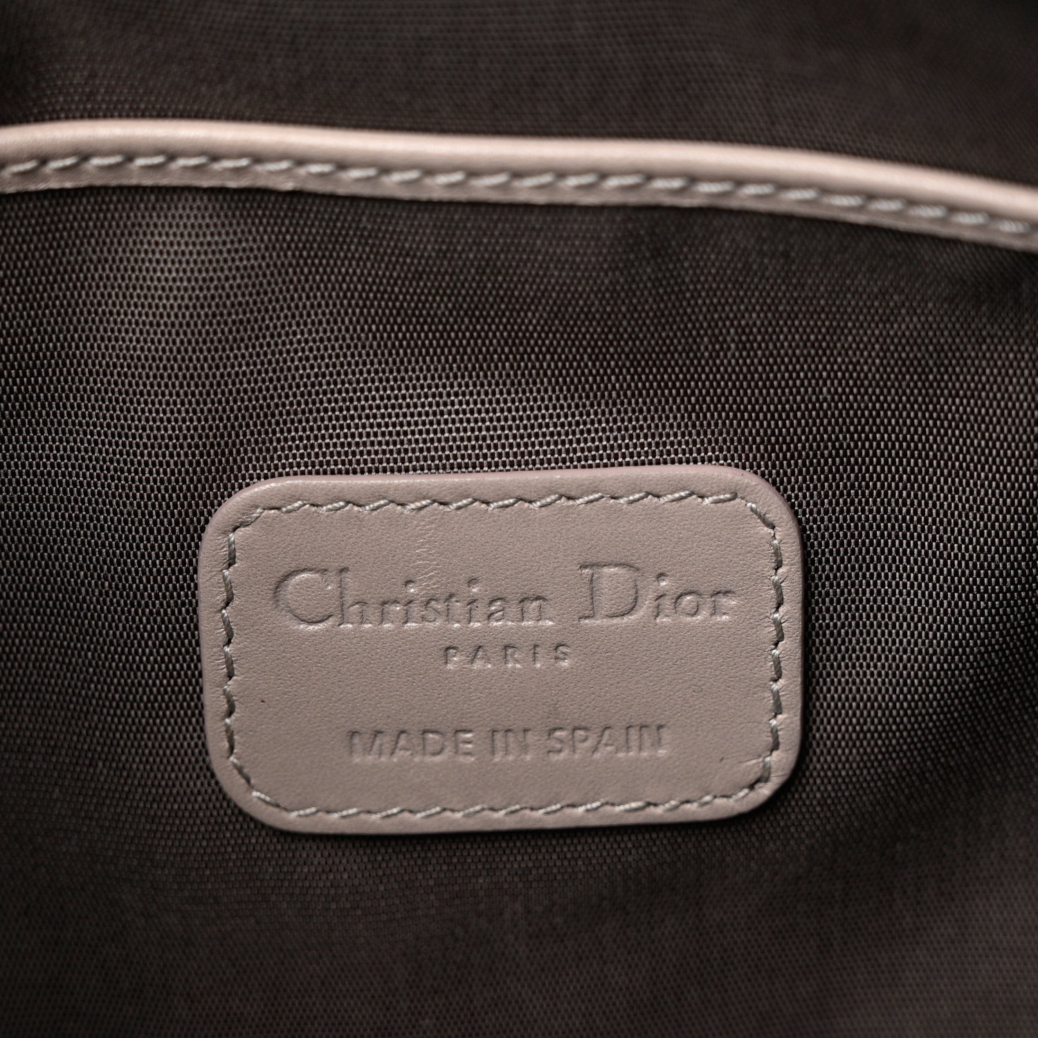 Christian Dior Coated Canvas Cannage Panarea Pouch Silver 6 of 7