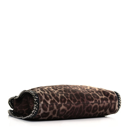 Stella McCartney Faux Calf Hair Leopard Print Small Falabella Tote Brown 3 of 9