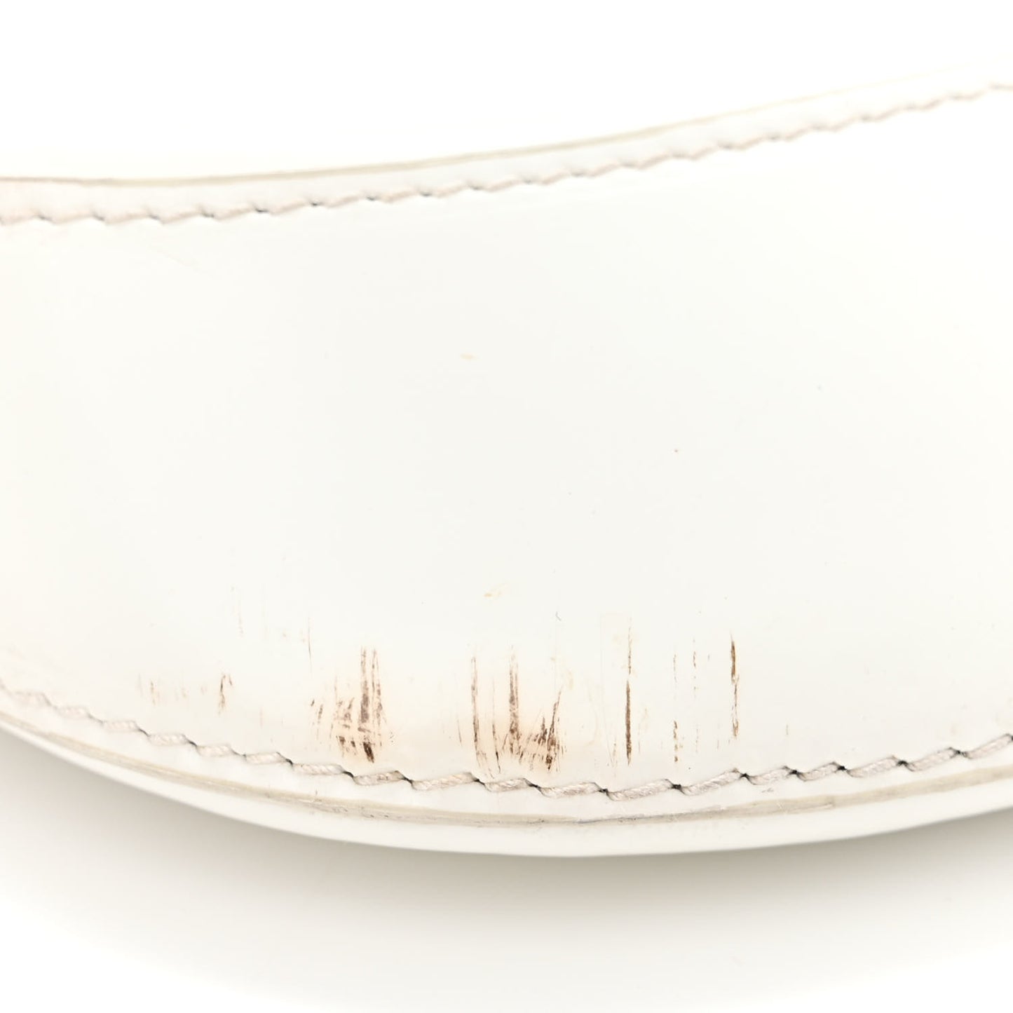 Spazzolato Cleo Flap Shoulder Bag White