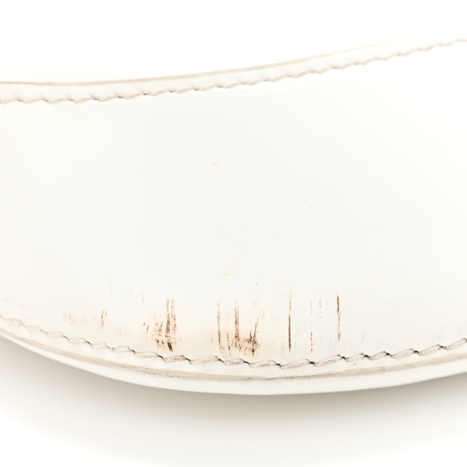 Prada Spazzolato Cleo Flap Shoulder Bag White 14 of 14