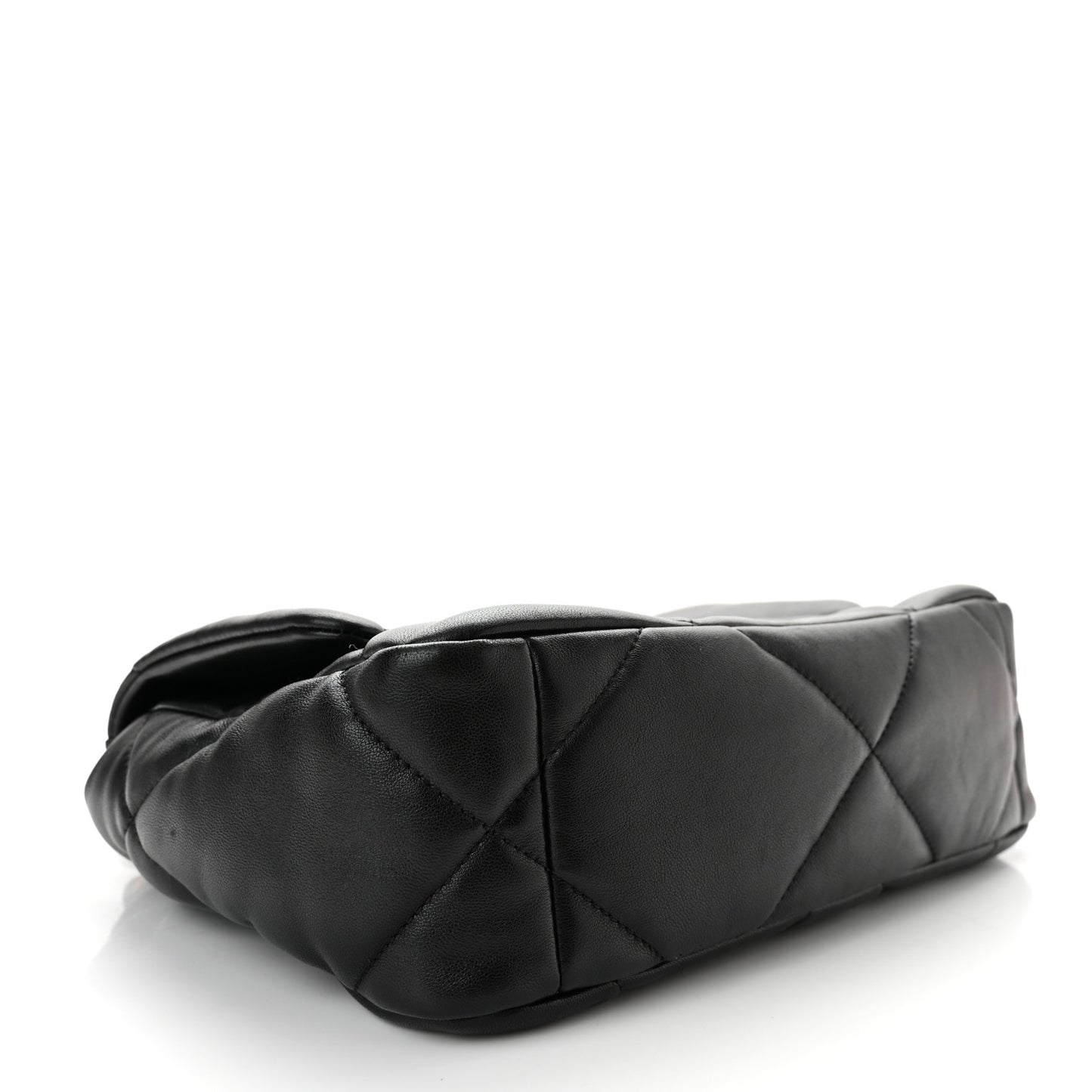 Lambskin Quilted Medium Chanel 19 Flap Black