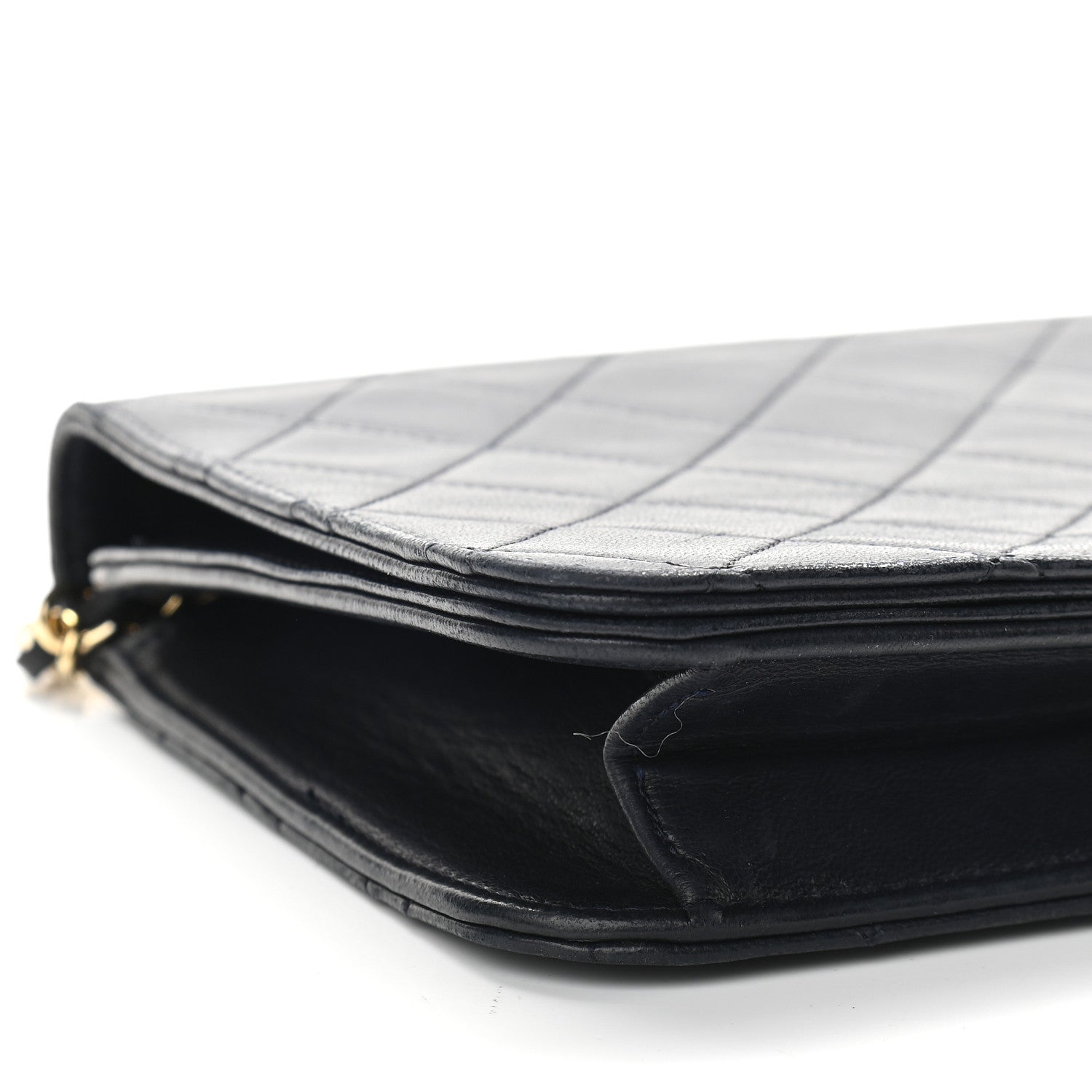 Chanel Lambskin Quilted Small Single Flap Bag Navy 8 of 9