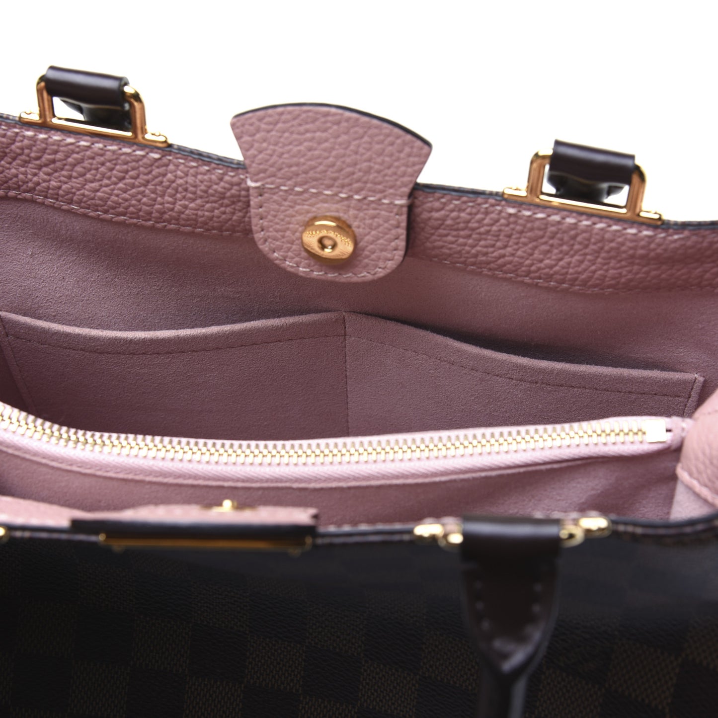 Damier Ebene Cuir Taurillon Brittany Magnolia