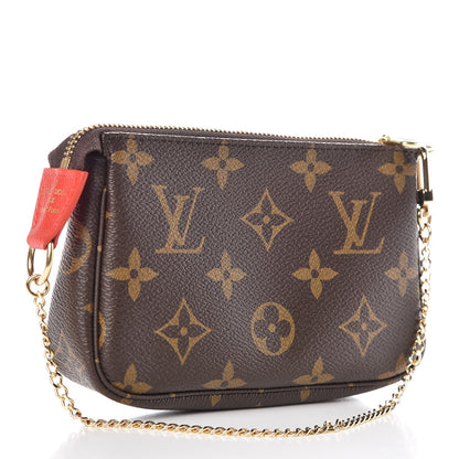 Louis Vuitton Monogram 2018 Christmas Animation Mini Cats Pochette Accessories 3 of 8