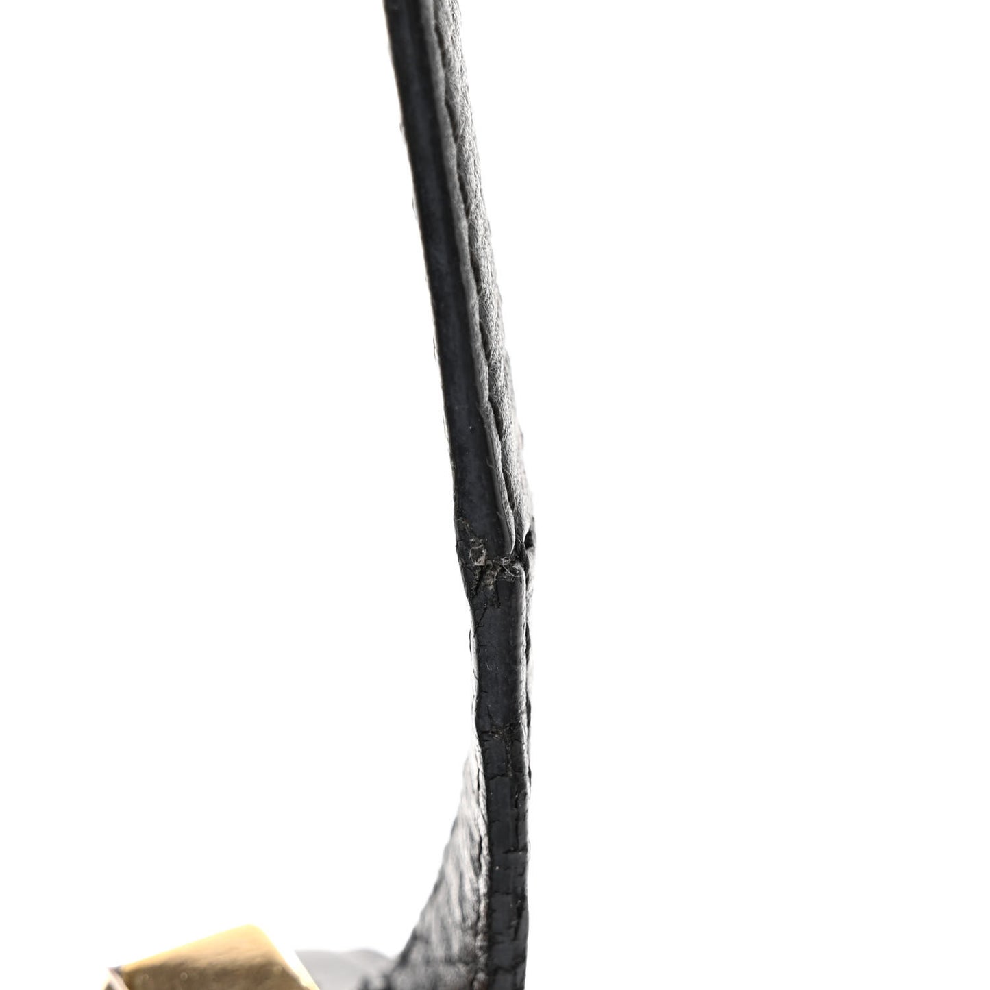 Textured Calfskin Mini Pandora Box Crossbody Bag Black