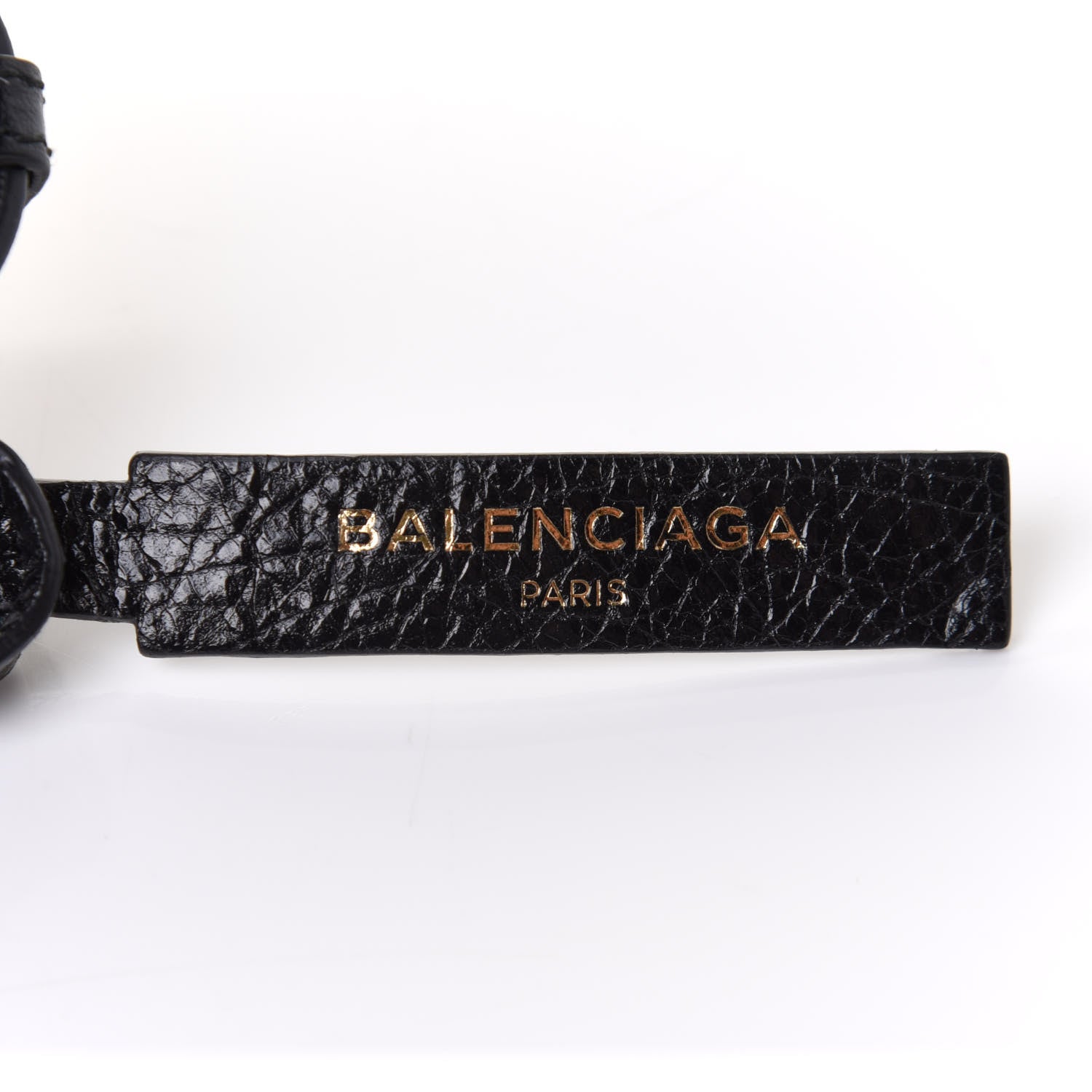 Balenciaga Agneau Classic Hardware Logo Shoulder Strap Black 4 of 5