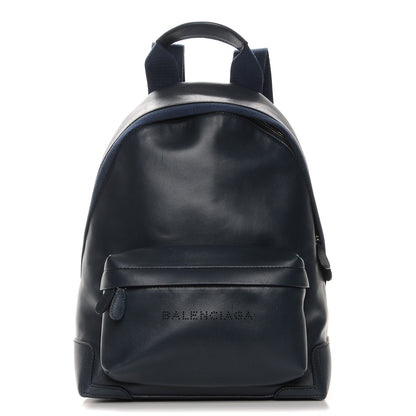 Balenciaga Smooth Calfskin Backpack Navy 1 of 8