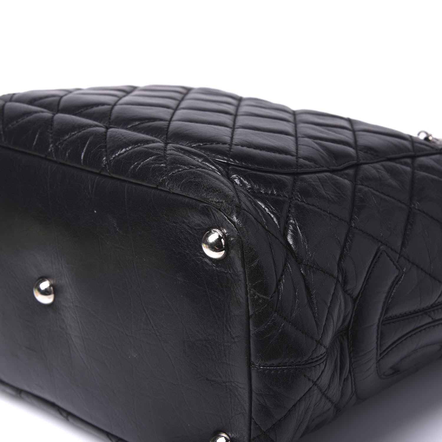 Chanel Aged Calfskin Quilted Large Cotton Club Tote Black 8 of 11