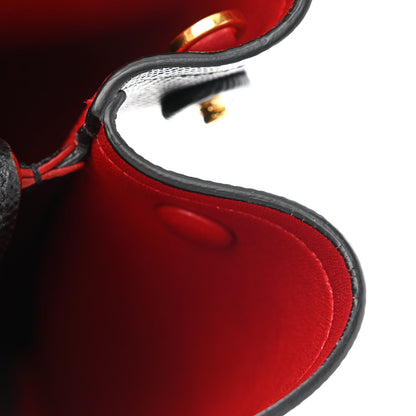 Prada Saffiano Cuir Small Double Bag Black Fuoco 12 of 14