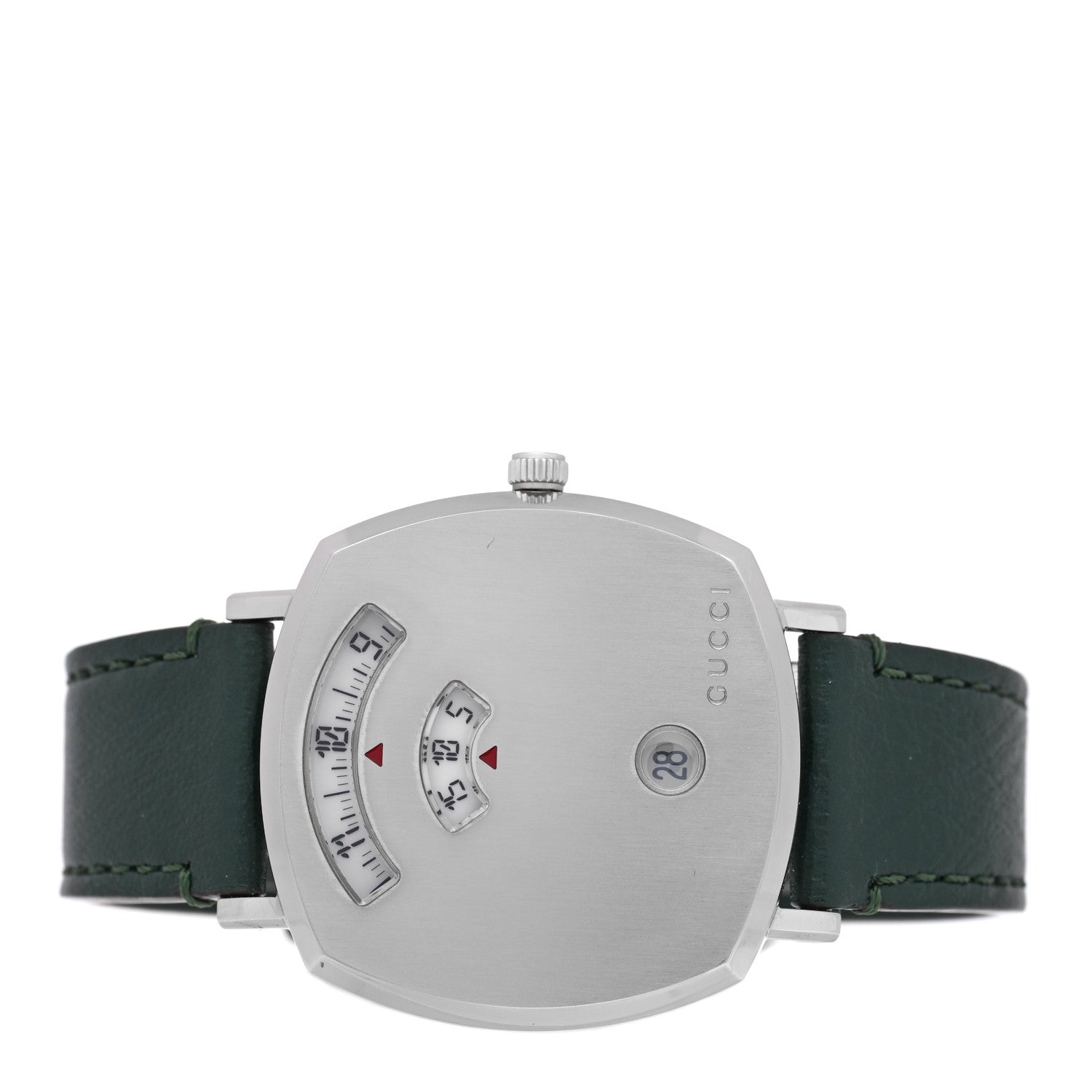 Gucci Stainless Steel Calfskin 35mm Grip Quartz Watch Green 2 of 4