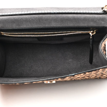 Jimmy Choo Pony Hair Leopard Print Madeline Shoulder Bag Natural Mix 5 of 10