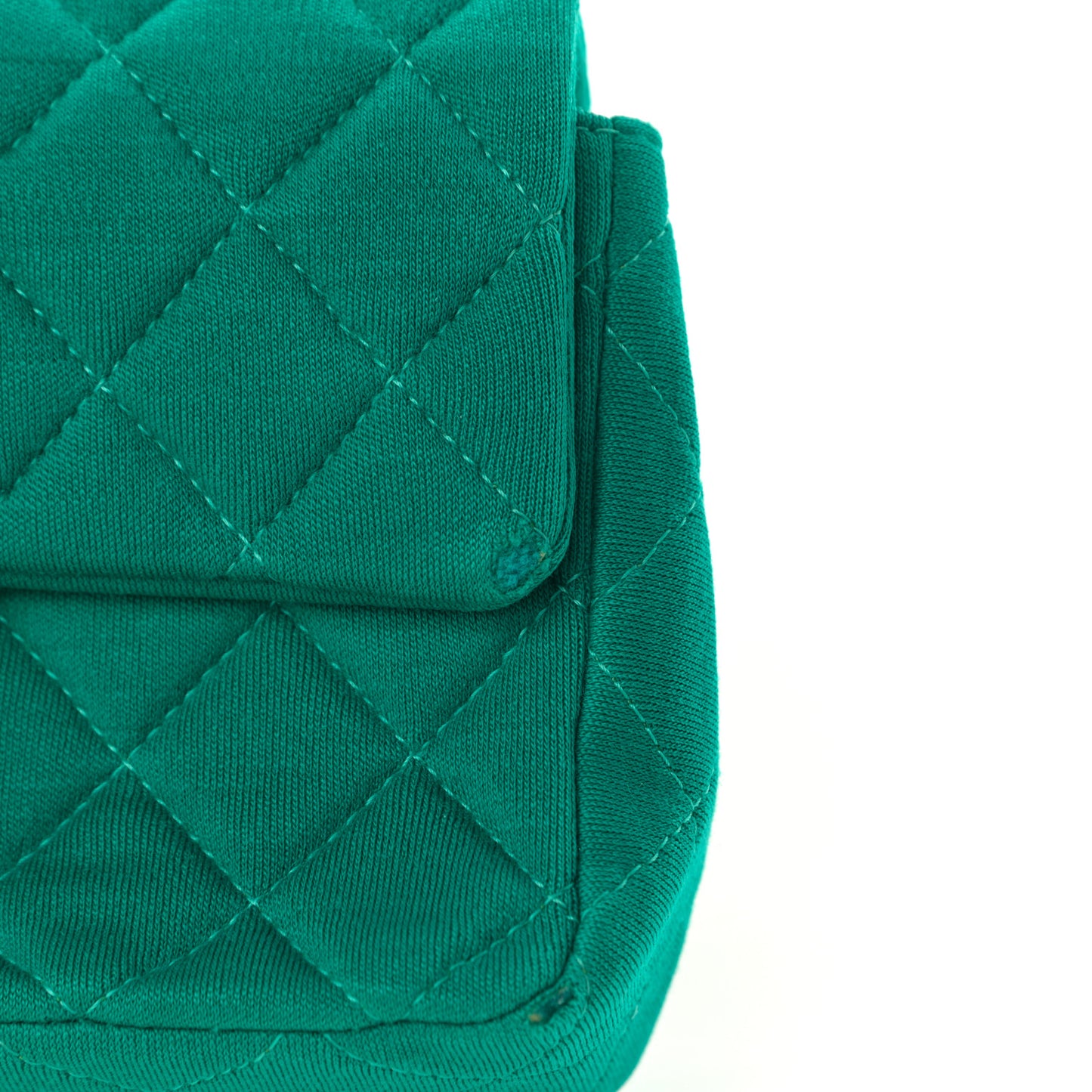 Jersey Quilted Mini Rectangular Flap Green