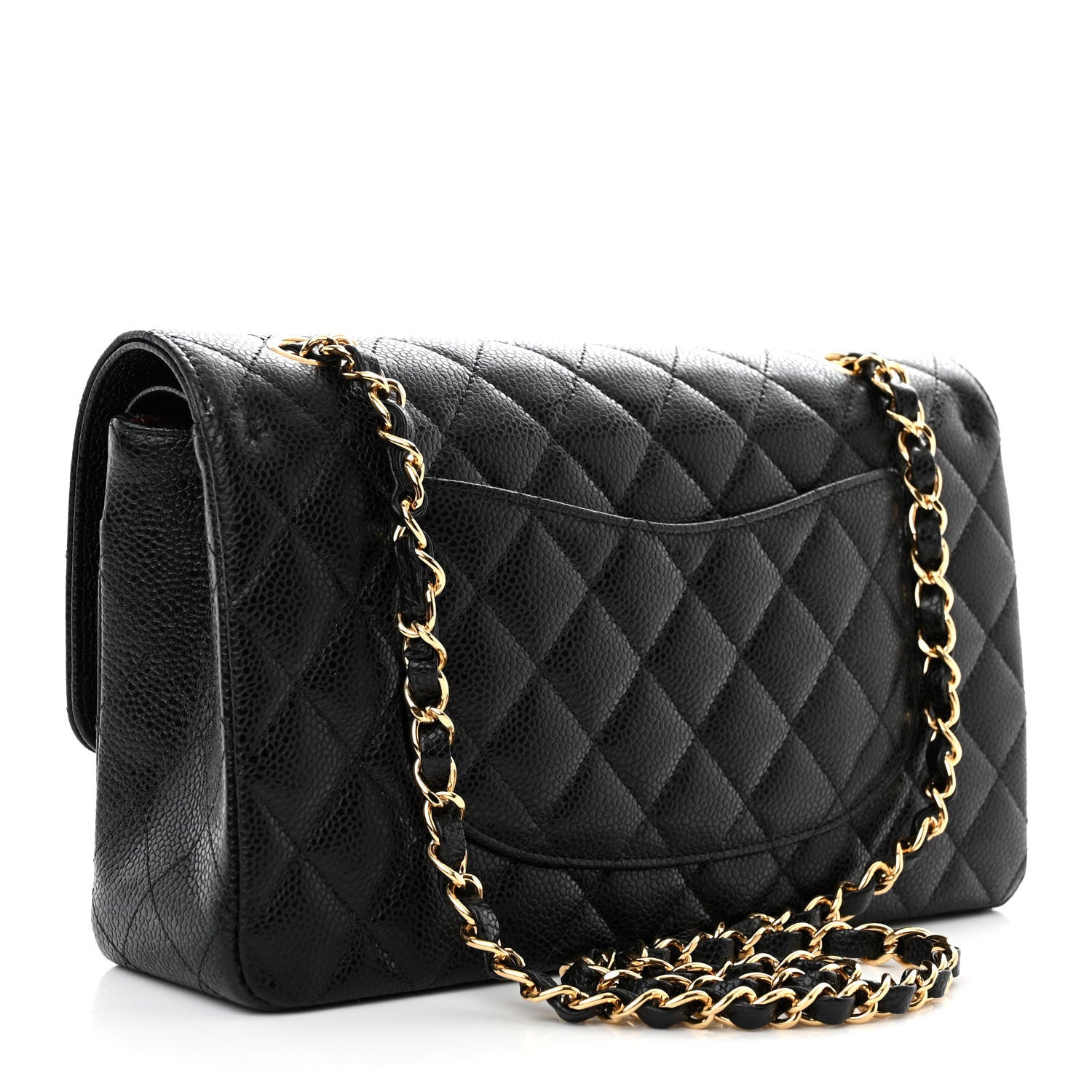 Chanel Caviar Quilted Medium Double Flap Black 3 of 11
