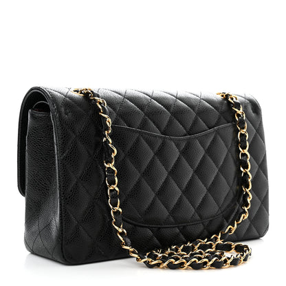 Chanel Caviar Quilted Medium Double Flap Black 3 of 11