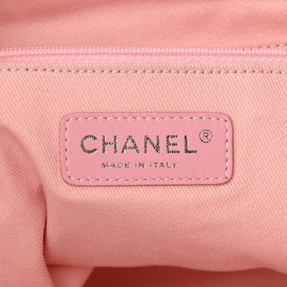 Chanel Woven Straw Raffia Medium Deauville Tote Pink 5 of 9