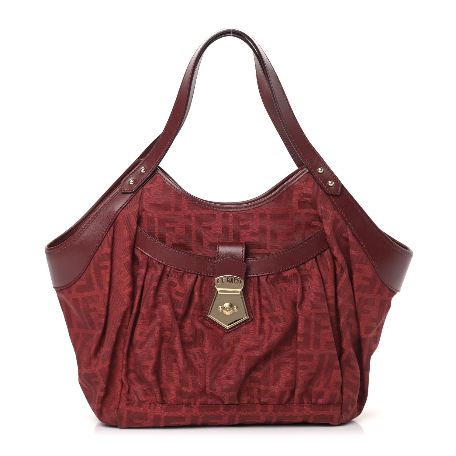 Fendi Zucca Large Chef Tote Red 1 of 14
