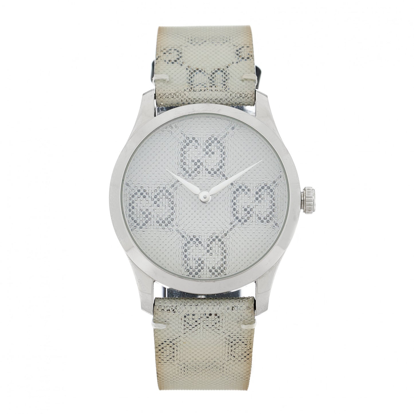 Stainless Steel Calfskin 38mm G-Timeless GG Hologram Quartz Watch