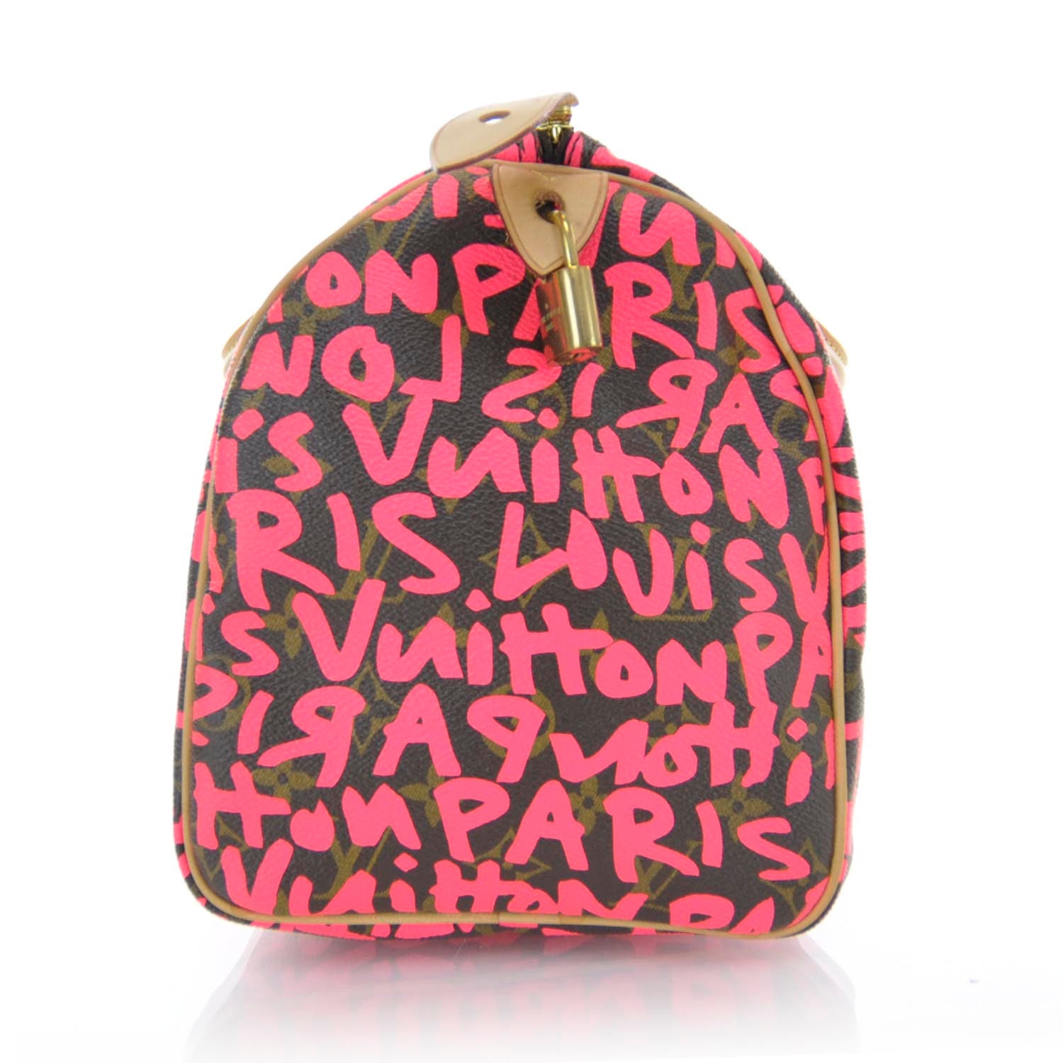 Louis Vuitton Monogram Graffiti Speedy 30 Fuchsia 4 of 9