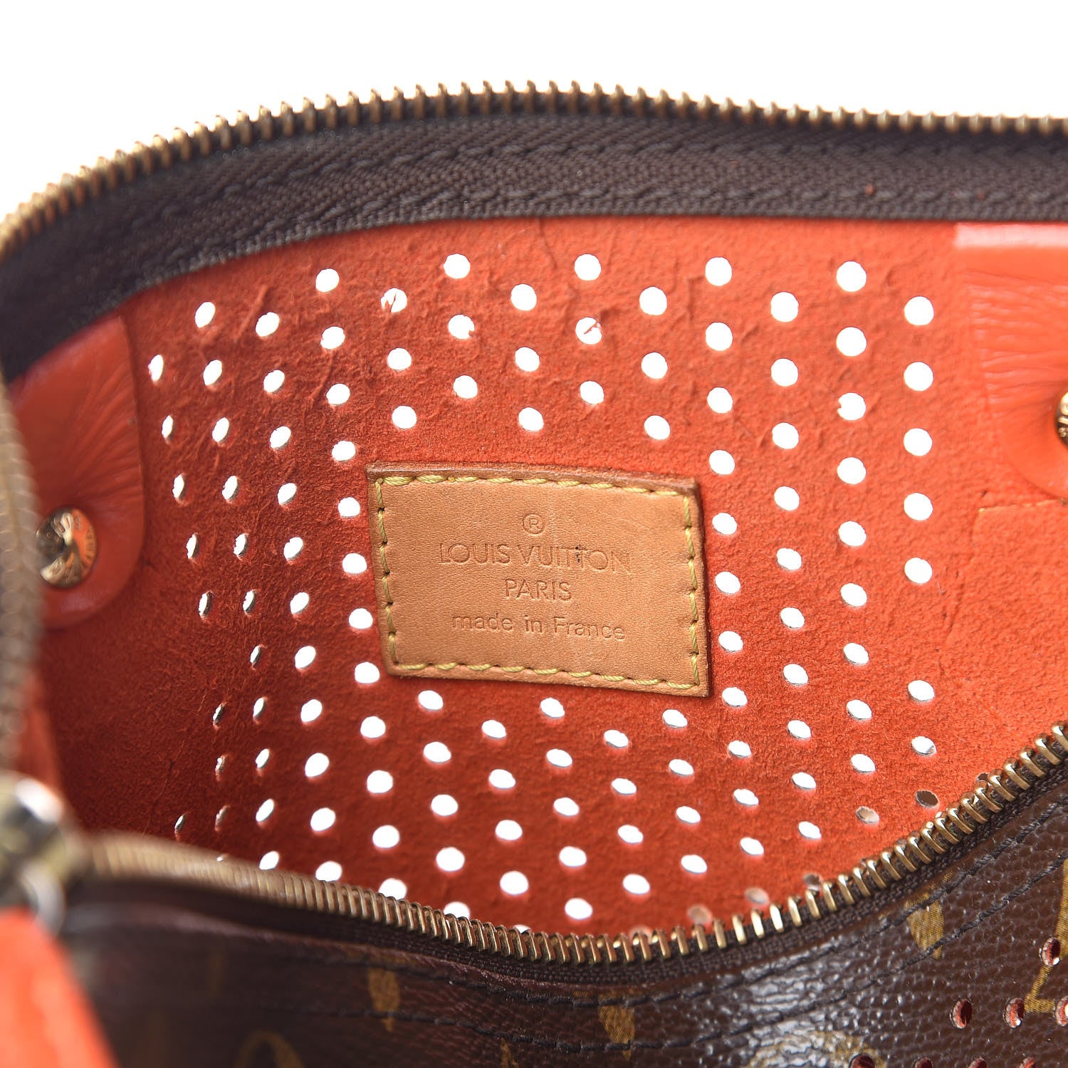 Louis Vuitton Monogram Perforated Speedy 30 Orange 6 of 27