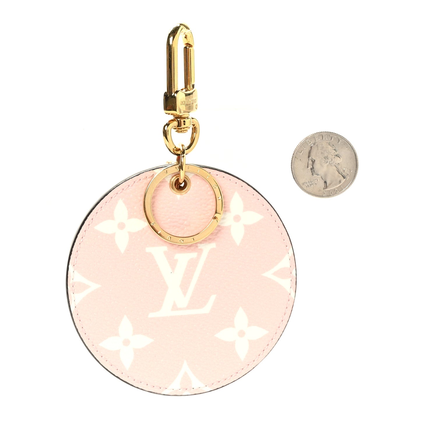 Monogram Giant Bag Charm Key Holder Rouge