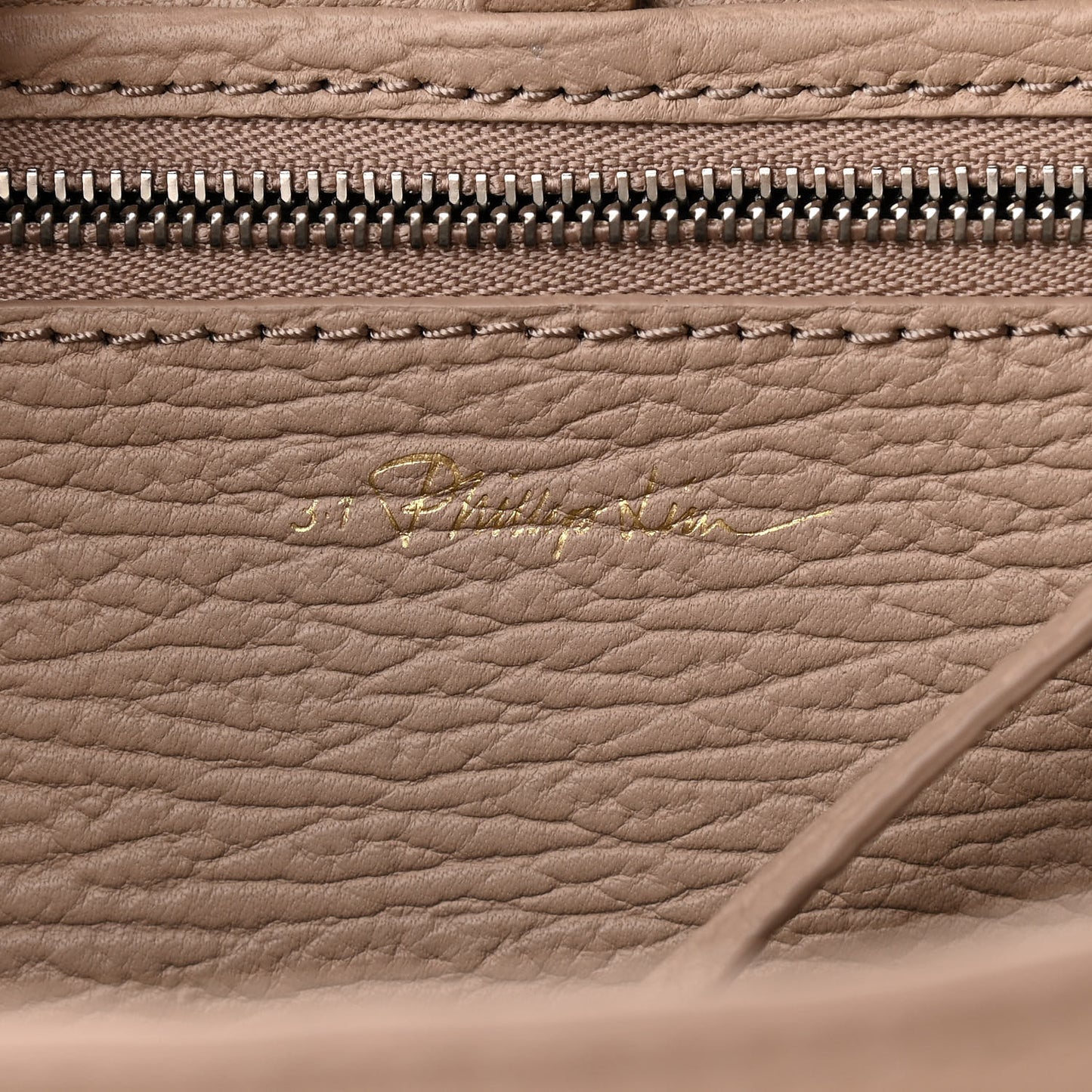 Textured Calfskin Medium Pashli Satchel Khaki