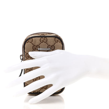 Gucci Monogram Mini Zip Pouch Beige 2 of 8