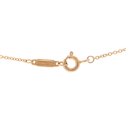Tiffany 18K Rose Gold Diamond Letter O Pendant Necklace 4 of 4