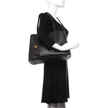 Marc Jacobs Pebbled Calfskin Editor Shopping Tote Black 2 of 11