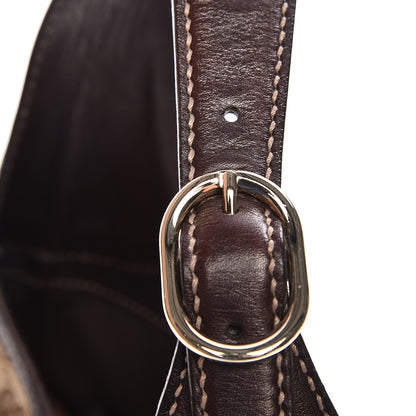 Gucci Monogram Web Jackie O Bouvier Hobo Dark Brown 12 of 12