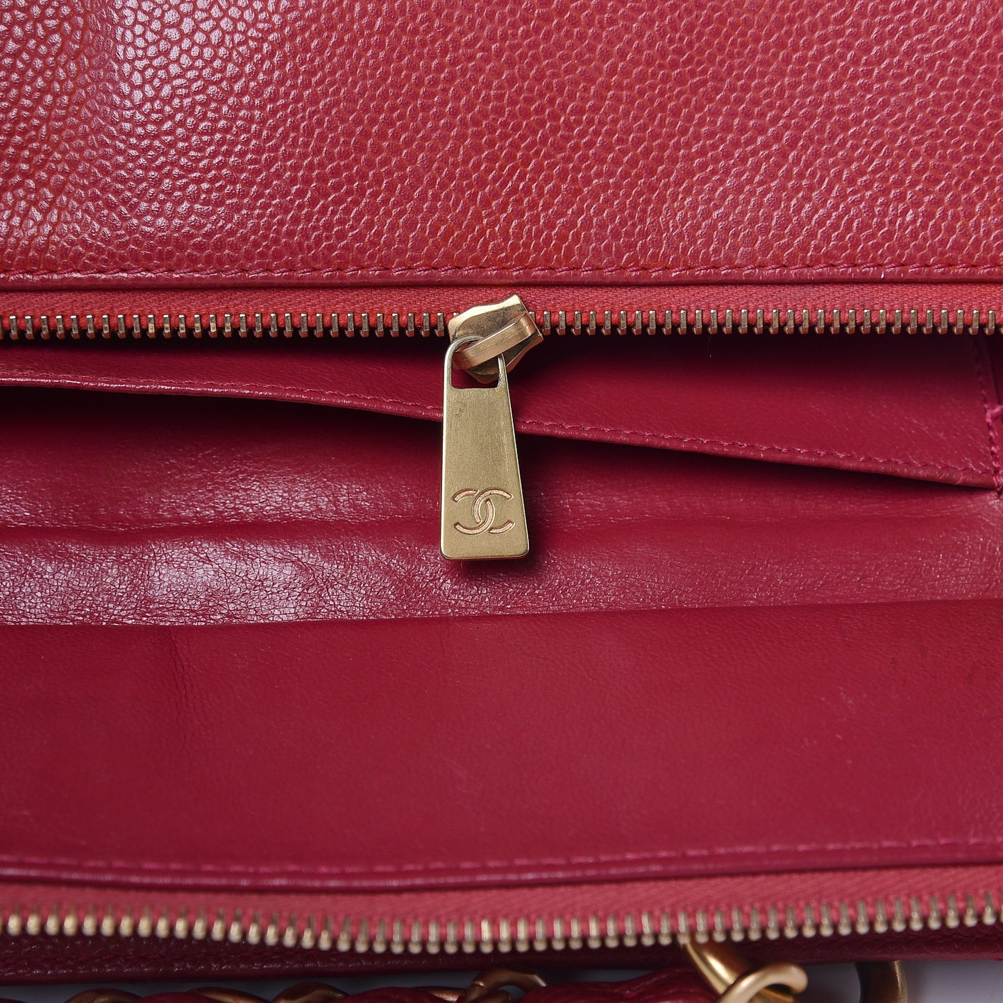 Caviar Quilted Petit Timeless Tote PTT Dark Pink