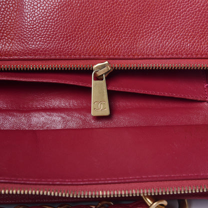 Chanel Caviar Quilted Petit Timeless Tote PTT Dark Pink 18 of 22