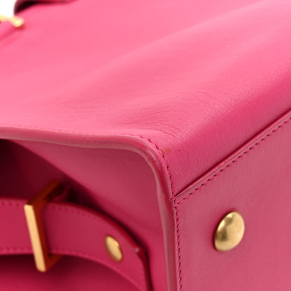 Saint Laurent Calfskin Small Classic Y Cabas Fuchsia 12 of 14