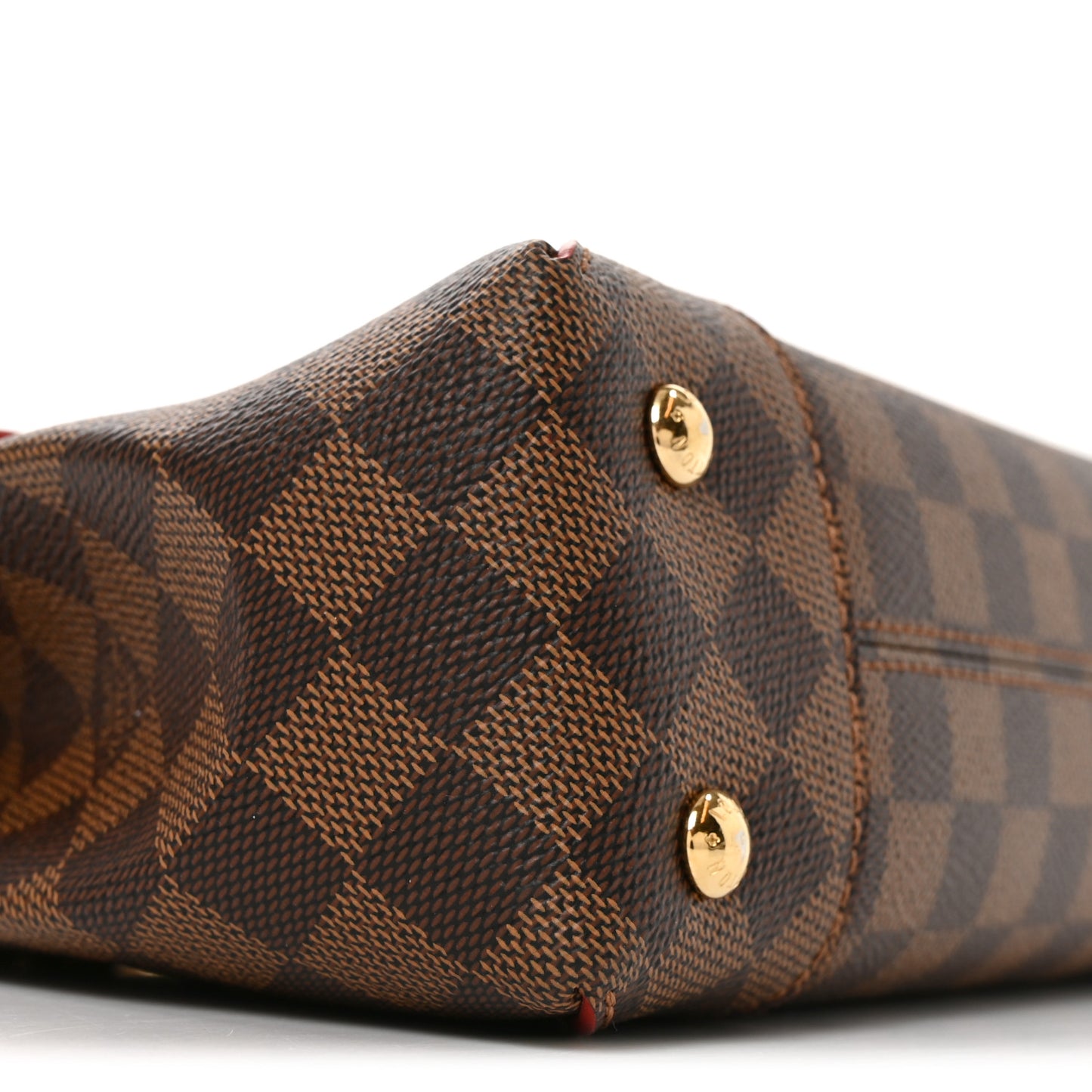 Damier Ebene Caissa Clutch Cherry