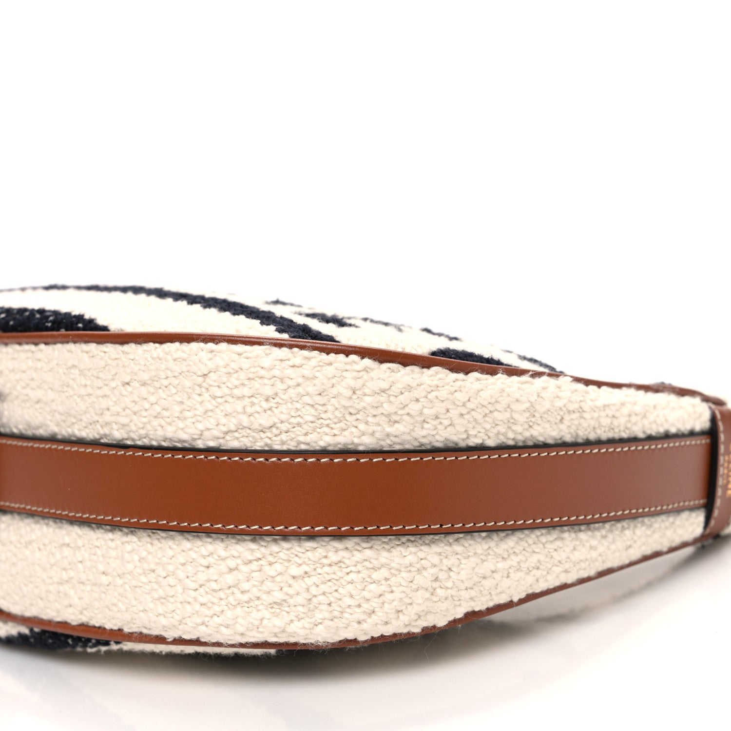 Celine Textile Medium Ava Shoulder Bag White Black 11 of 12