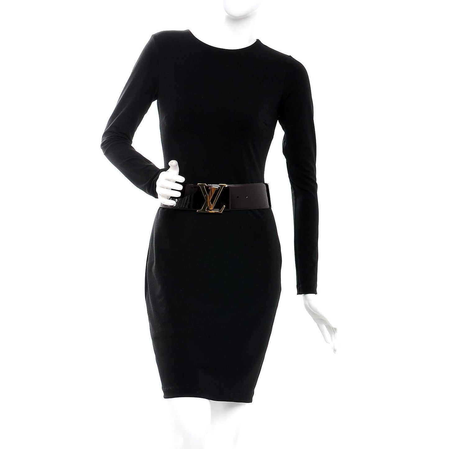 Patent LV Facettes Belt 75 30 Amarante