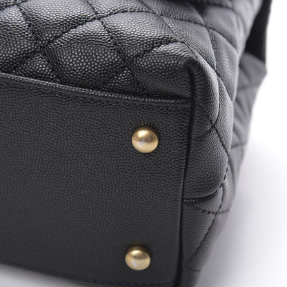 Chanel Caviar Quilted Small Coco Handle Flap Black 14 of 15