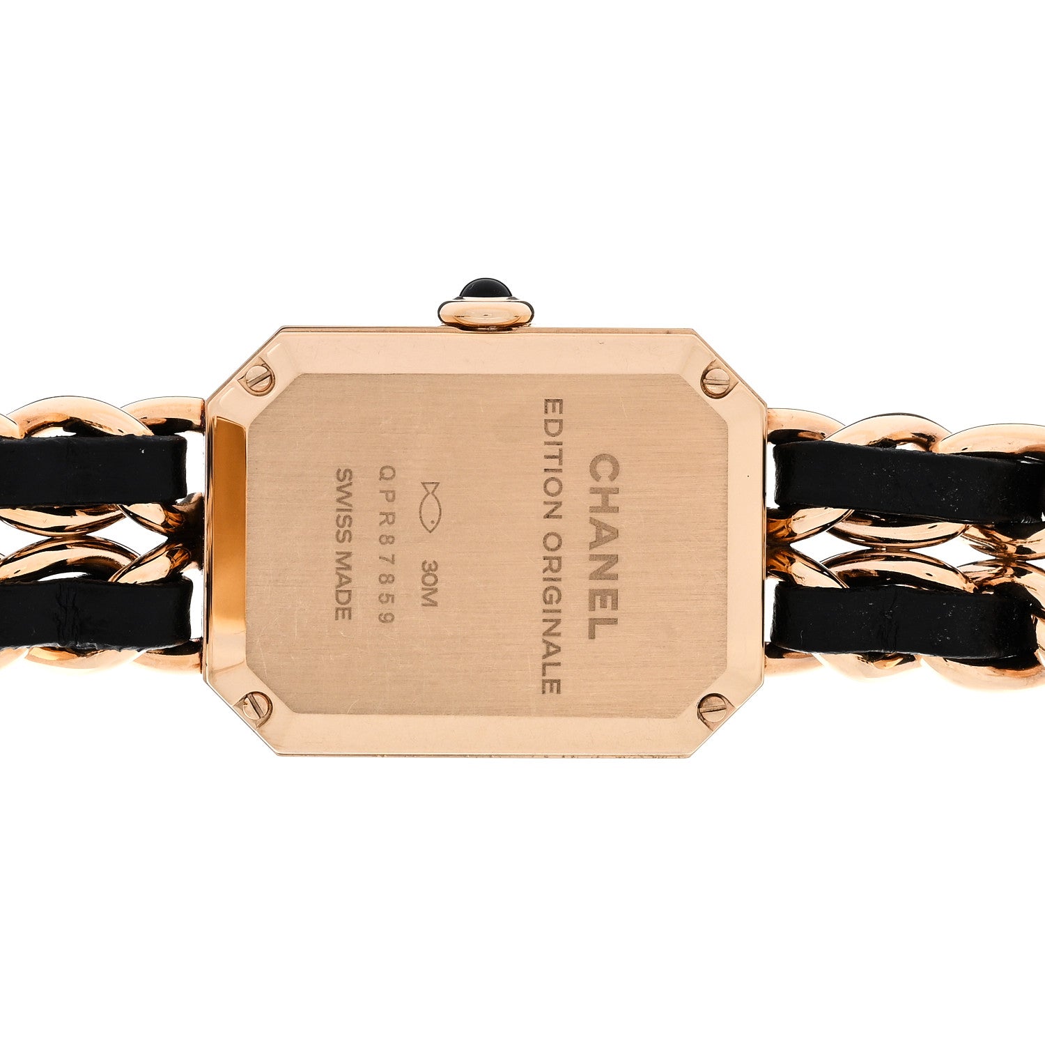 Chanel Stainless Steel Lambskin 20mm Chain Premiere Quartz Watch Gold 4 of 5