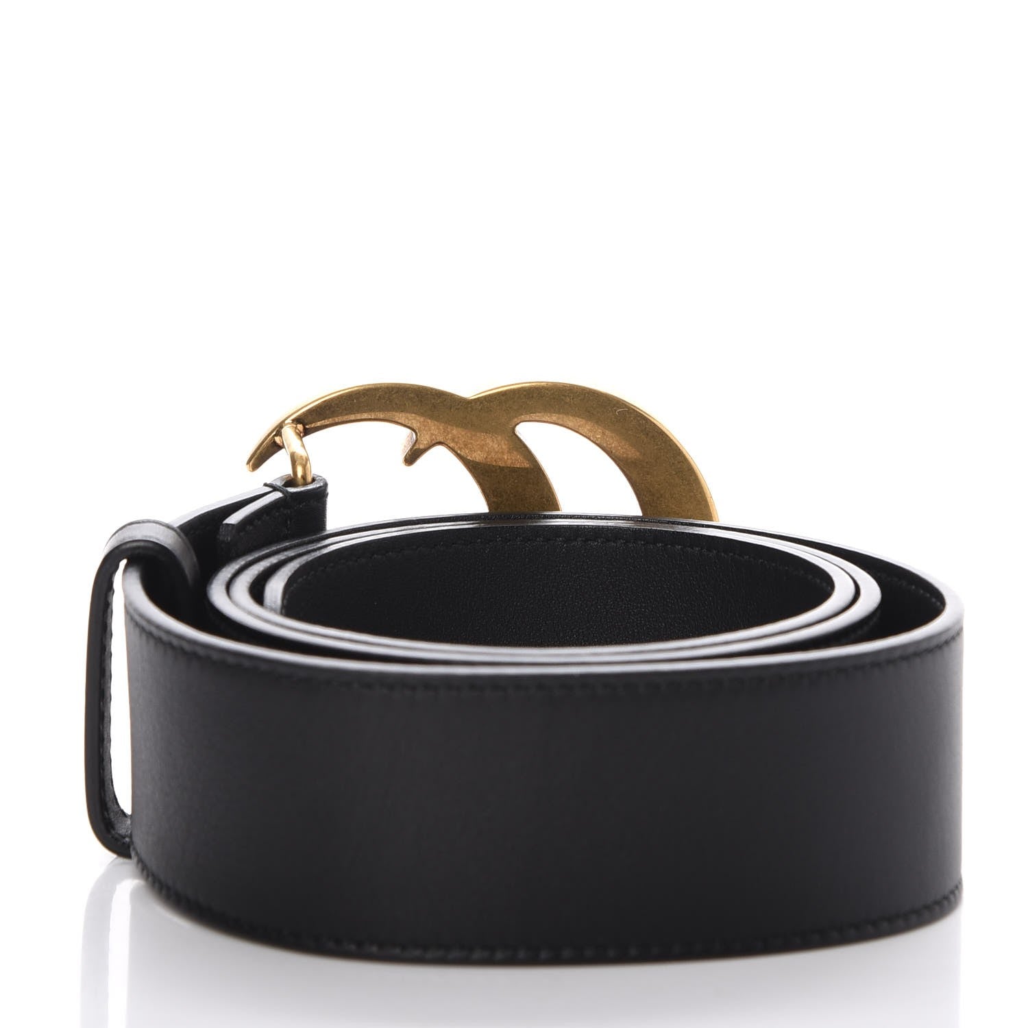 Gucci Calfskin Double G 40mm Belt 80 32 Black 3 of 7
