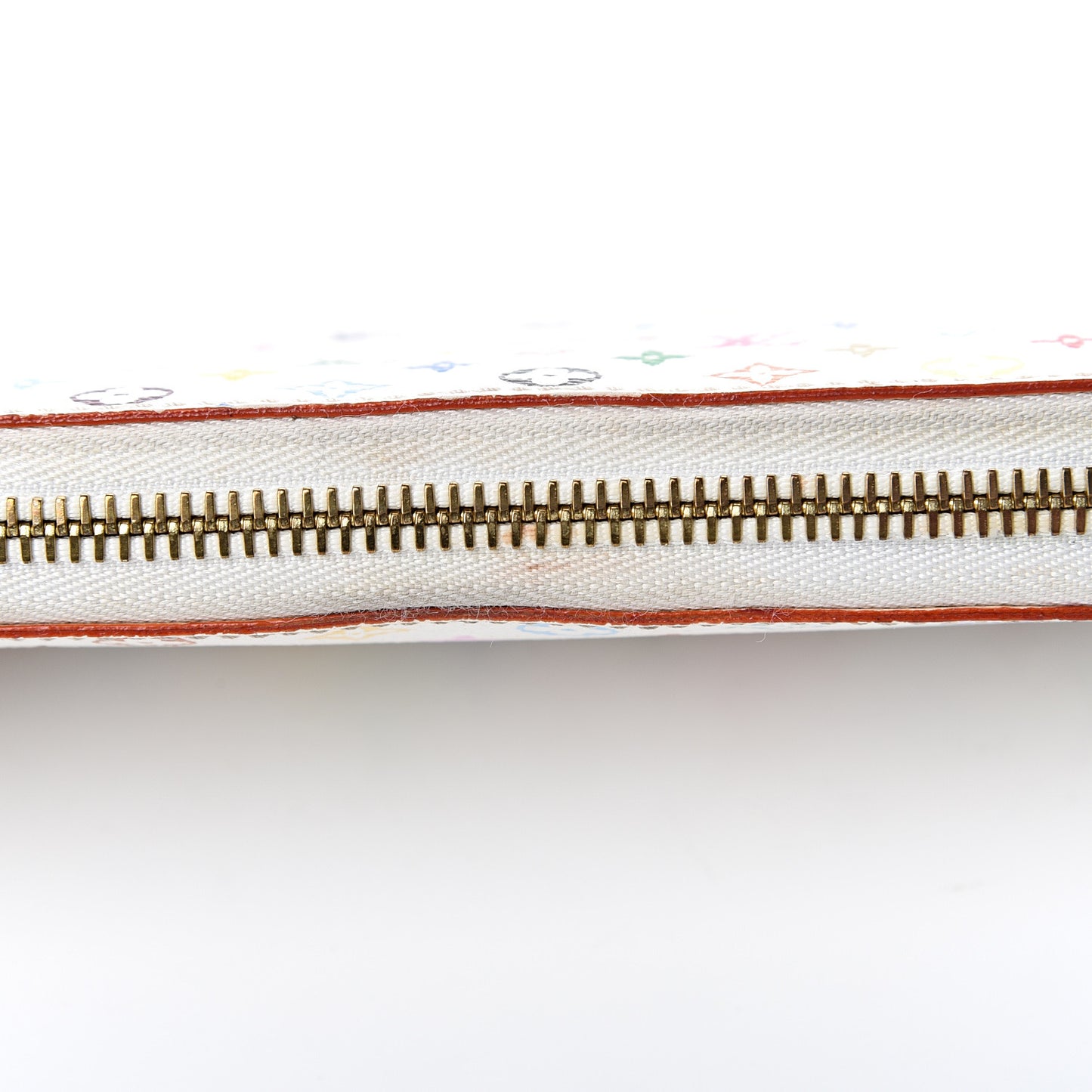 Monogram Multicolor Zippy Wallet White Litchi