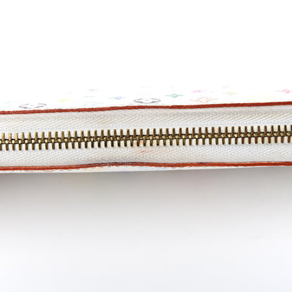 Louis Vuitton Monogram Multicolor Zippy Wallet White Litchi 8 of 9