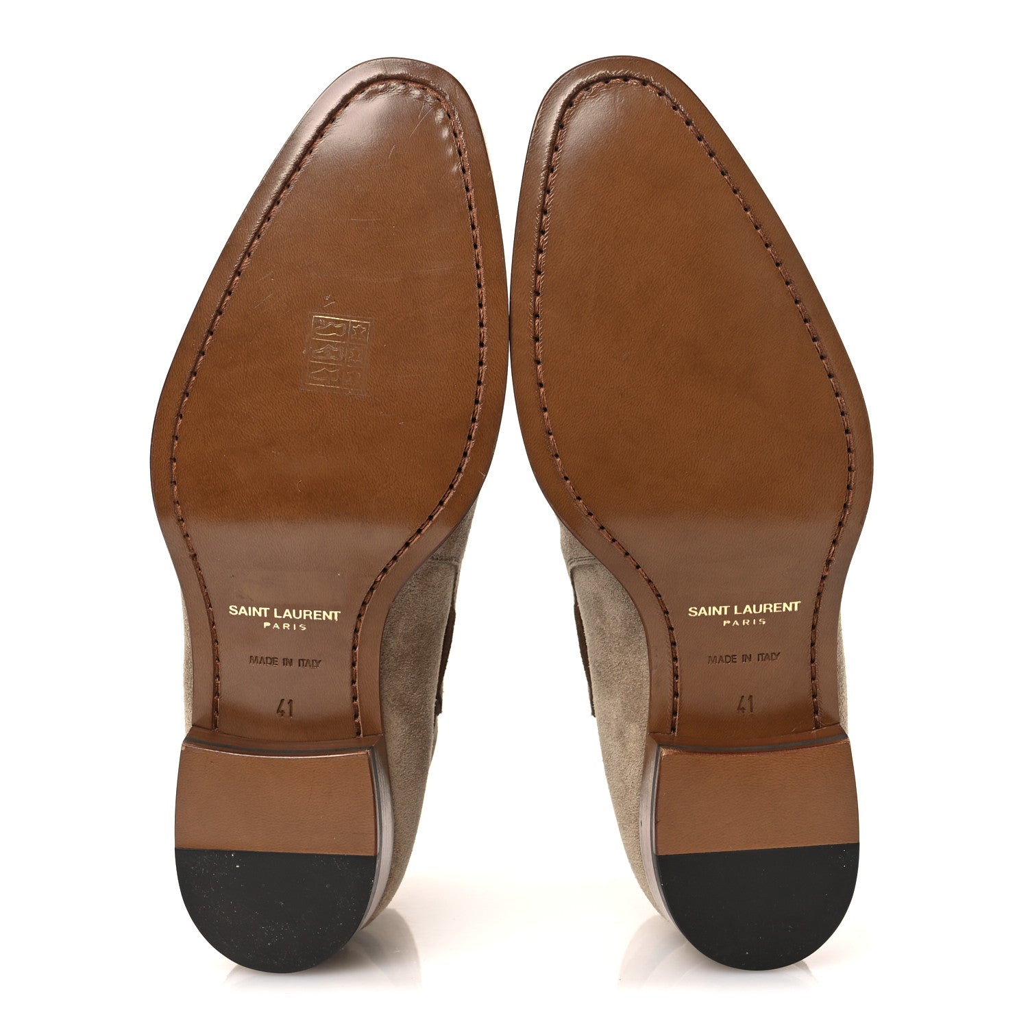 Saint Laurent Jodhpur Suede Mens Wyatt 30 Boots 41 New Sigaro
