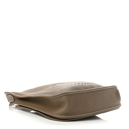 Hermes Taurillon Clemence Evelyne III PM Etoupe 4 of 10