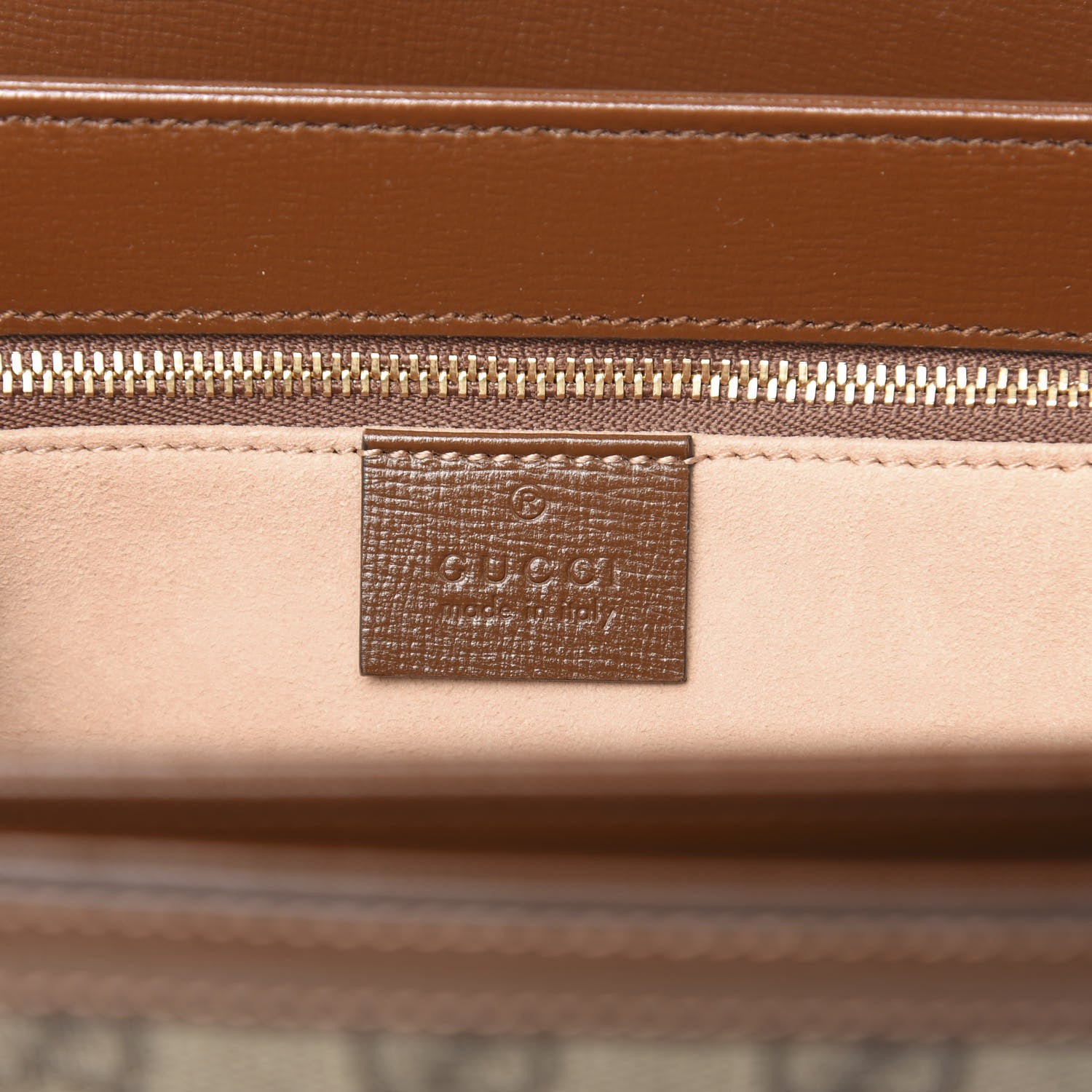 Gucci GG Supreme Monogram Horsebit 1955 Shoulder Bag Beige Brown Sugar 7 of 11