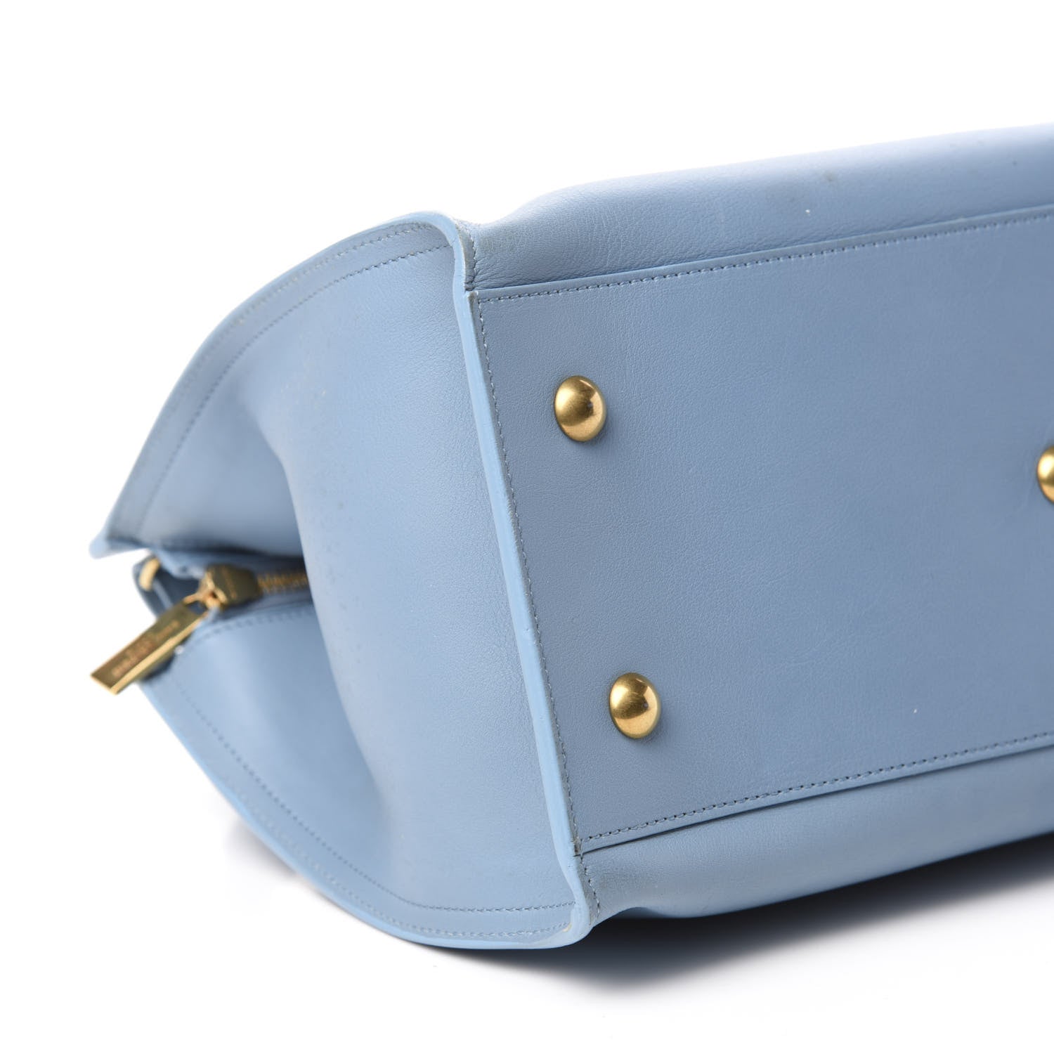 Saint Laurent Calfskin Small Classic Y Cabas Blue Glacier 6 of 11